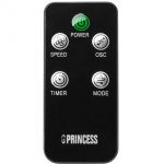 Princess Kompakt tårnvifte 80 cm med fjernkontroll og timer