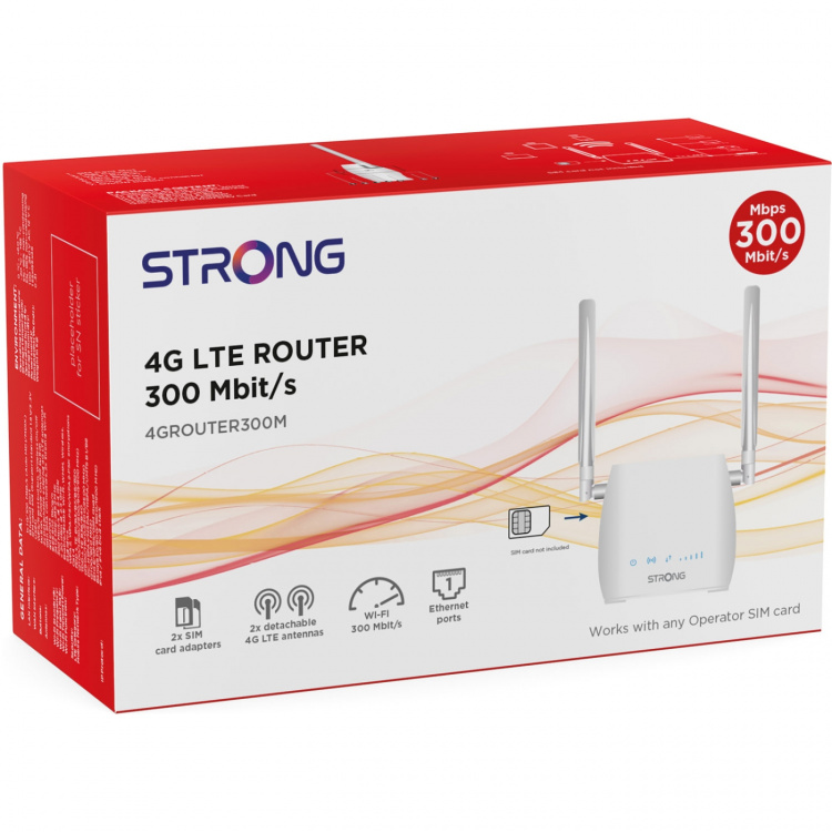 Strong 4G LTE-ruter 300 Mbit/s