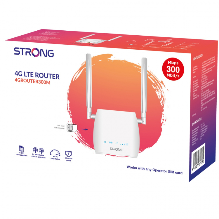Strong 4G LTE-ruter 300 Mbit/s