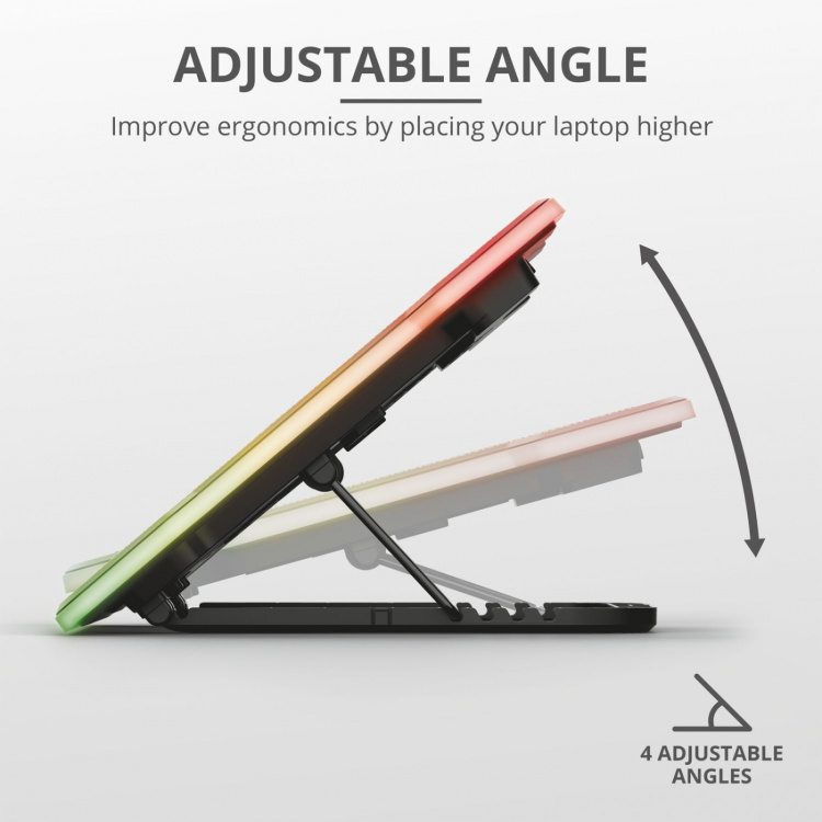 Trust GXT 1126 Aura kjølestativ for bærbar PC Trust GXT 1126 Aura kjølestativ for bærbar PC