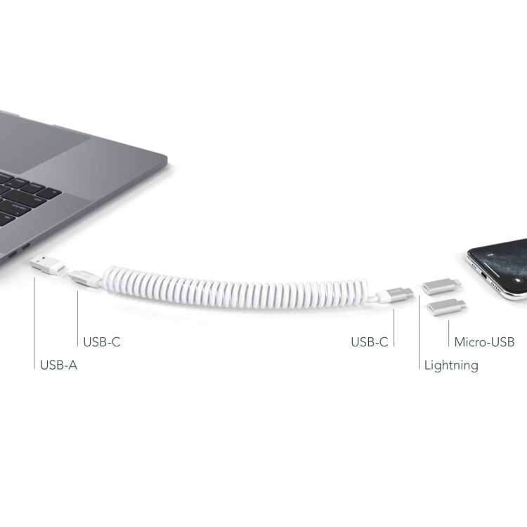 VonMählen Allroundo Etui med powerbank og kabel Hvit