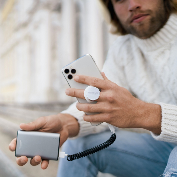 VonMählen Powerbank Evergreen 10K sølv