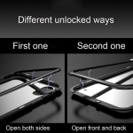 CAFELE iPhone X/XS Glassdeksel med magnetisk lås for i sølvfarge