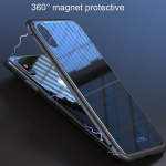 CAFELE iPhone X/XS Glassdeksel med magnetisk lås for i sølvfarge