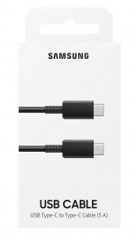 Samsung EP-DN975 Ladekabel USB-C til USB-C 5A, 1 m, svart