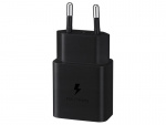 Samsung EP-T1510X USB-C 15W vegglader + 3A USB-C-kabel, svart