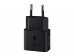 Samsung EP-T2510N GaN vegglader USB-C 25W + kabel, svart Samsung EP-T2510N GaN vegglader USB-C 25W + kabel, svart