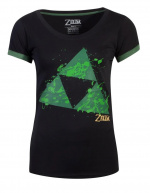 Zelda - Triforce Splatter T-skjorte for damer, L