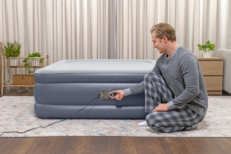Bestway Tritech luftmadrass Queen Innebygd AC-pumpe 2,03 m x 1,52 m x 51 cm