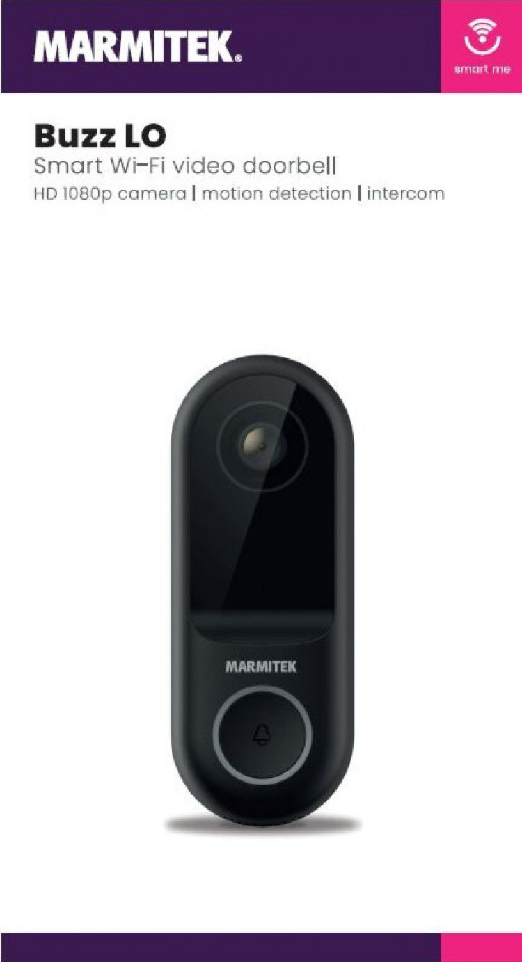 Marmitek Smart BuzzLO videodørklokke HD1080p kamera Marmitek Smart BuzzLO videodørklokke HD1080p kamera