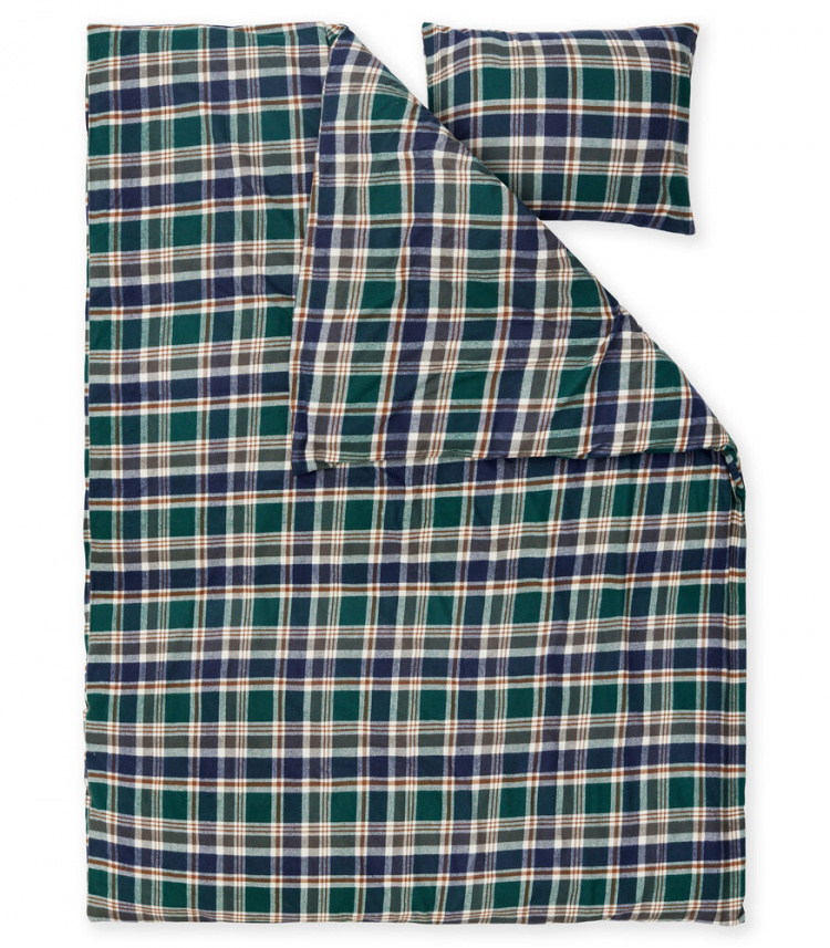 Lord Nelson Mellbyn Flanell Sengesett, grønn