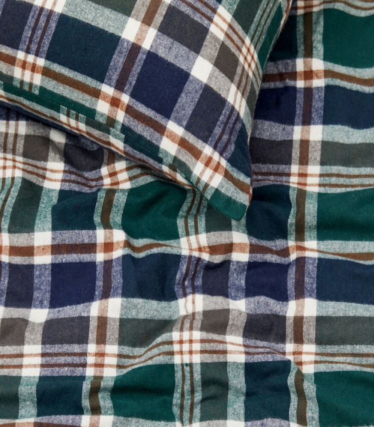 Lord Nelson Mellbyn Flanell Sengesett, grønn