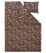 Kosta Linnewäfveri Sengesett Bandene Satin, Brun