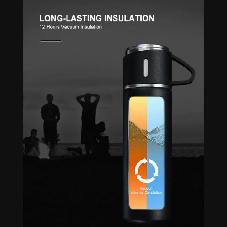 Herzberg HG-04210 Termos i rustfritt stål, 500 ml