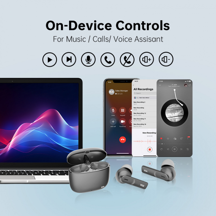 ET05 True Wireless Bluetooth-hodetelefoner, svart ET05 True Wireless Bluetooth-hodetelefoner, svart