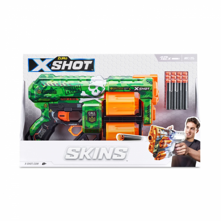 Zuru X-Shot Skins Dread-farge, grønn