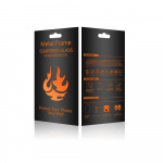 Skjermbeskytter i herdet glass med metallkant, iPhone 15