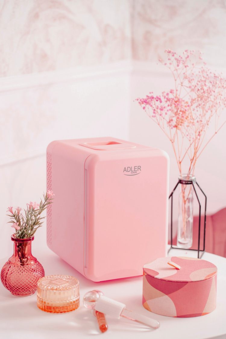Adler AD 8084 Minikjøleskap 4L, rosa