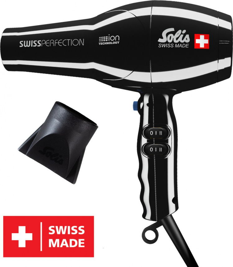 Solis Swiss Perfection 440 Black Hårføner