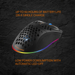 DELTACO GAMING DM220 Trådløs lettvekts gamingmus, RGB, svart DELTACO GAMING DM220 Trådløs lettvekts gamingmus, RGB, svart