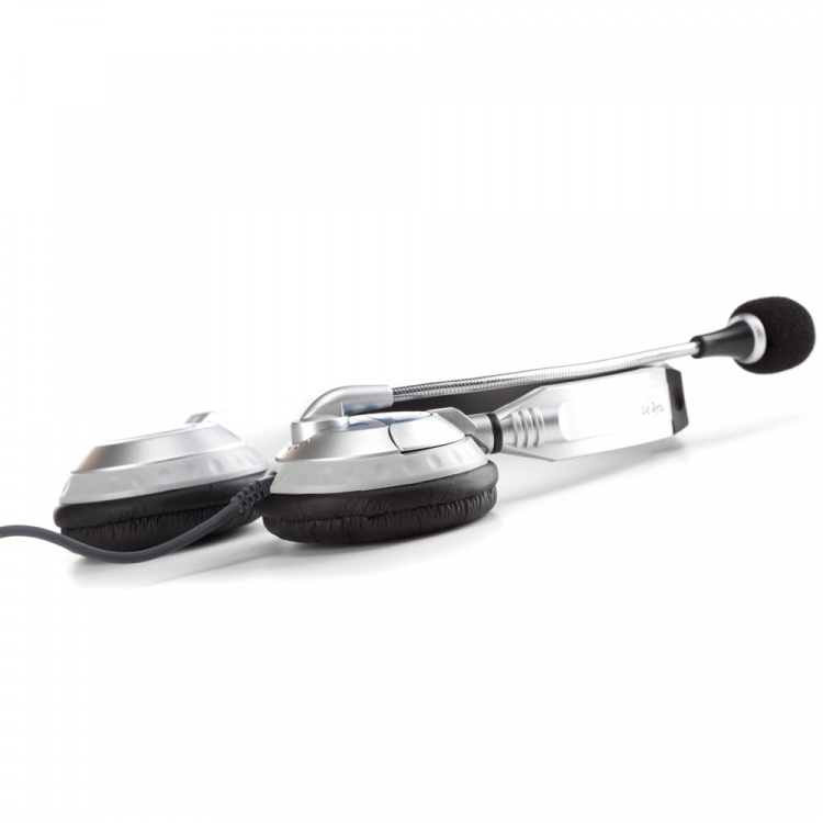 NGS Hodetelefon MSX6PRO 2 x 3,5 mm, volumkontroll, hvit