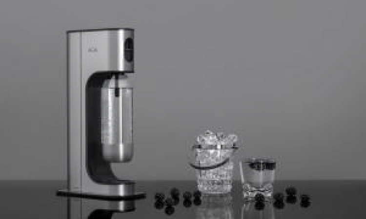 AGA Aqvia Exclusive Steel Black inkl. 2 flasker + kolsyrepatron