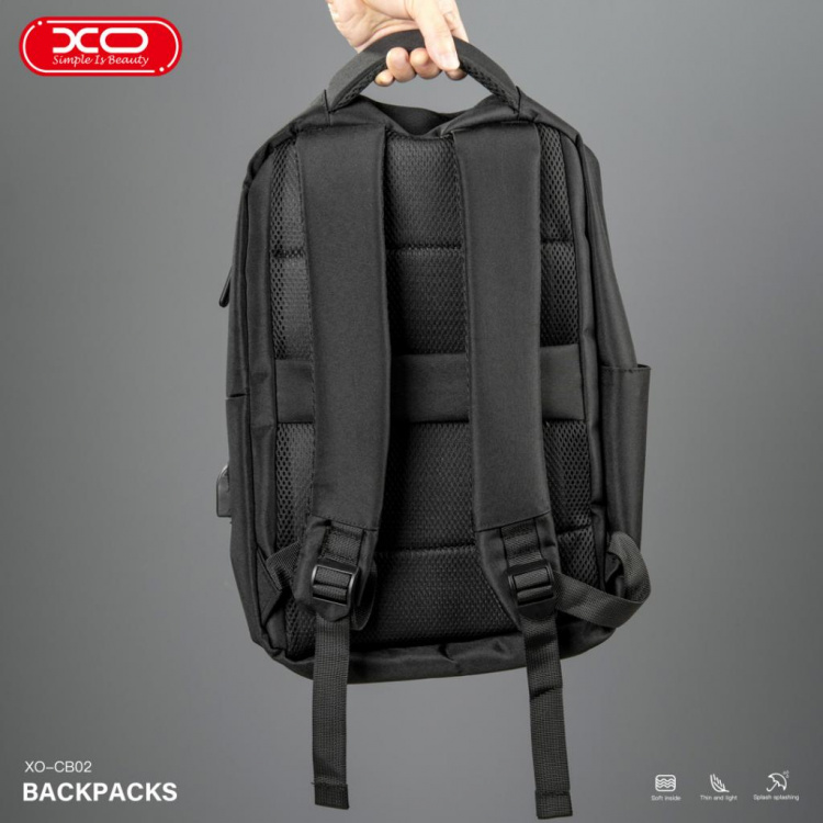 XO Laptop backpack 17” black  XO Laptop backpack 17” black