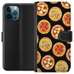 Lommeboketui til Apple iPhone 12 Pro Max med Pizza motiv