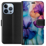 Lommeboketui til Apple iPhone 13 Pro med Magiske blomster motiv