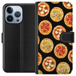 Lommeboketui til Apple iPhone 13 Pro med Pizza motiv