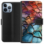 Lommeboketui til Apple iPhone 13 Pro Max med Metalliskt mønster motiv