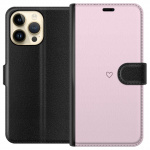 Lommeboketui til Apple iPhone 14 Pro Max med Hjerte motiv Lommeboketui til Apple iPhone 14 Pro Max med Hjerte motiv