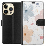 Lommeboketui til Apple iPhone 15 Pro med Blomster motiv Lommeboketui til Apple iPhone 15 Pro med Blomster motiv