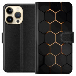 Lommeboketui til Apple iPhone 15 Pro med Luksuriøst Mønster motiv