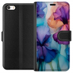 Lommeboketui til Apple iPhone 5 med Magiske blomster motiv