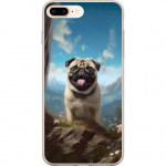 Mobildeksel til Apple iPhone 7 Plus med Glad Hund motiv Mobildeksel til Apple iPhone 7 Plus med Glad Hund motiv