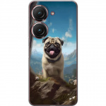 Mobildeksel til Asus Zenfone 9 med Glad Hund motiv