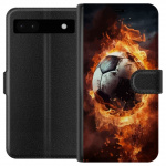 Lommeboketui til Google Pixel 6a med Fotball motiv