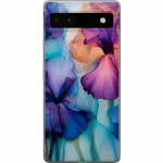 Mobildeksel til Google Pixel 6a med Magiske blomster motiv