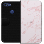 Lommeboketui til Huawei P smart med Rosa Hjerte motiv