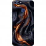 Mobildeksel til Huawei P smart med Brennende silke motiv