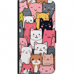 Lommeboketui til Huawei P smart 2021 med Kattmønster motiv
