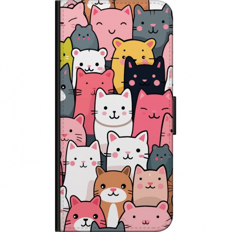 Lommeboketui til Huawei P smart 2021 med Kattmønster motiv