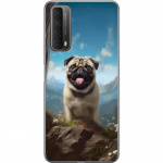 Mobildeksel til Huawei P smart 2021 med Glad Hund motiv