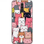 Mobildeksel til Huawei Mate 20 lite med Kattmønster motiv