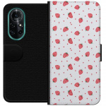 Lommeboketui til Huawei nova 8 Pro med Jordbær motiv