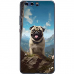 Mobildeksel til Huawei P10 med Glad Hund motiv