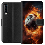 Lommeboketui til Huawei P30 med Fotball motiv