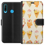 Lommeboketui til Huawei P30 lite med Glassig motiv