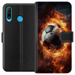 Lommeboketui til Huawei P30 lite med Fotball motiv